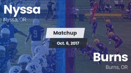 Matchup: Nyssa  vs. Burns  2017