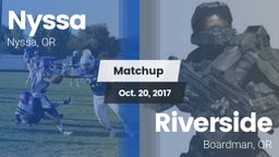 Matchup: Nyssa  vs. Riverside  2017