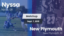 Matchup: Nyssa  vs. New Plymouth  2018