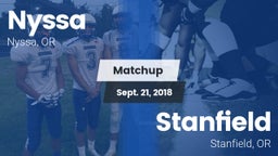 Matchup: Nyssa  vs. Stanfield  2018