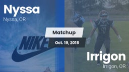 Matchup: Nyssa  vs. Irrigon  2018