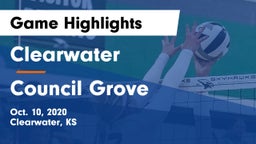 Clearwater  vs Council Grove Game Highlights - Oct. 10, 2020