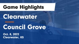 Clearwater  vs Council Grove  Game Highlights - Oct. 8, 2022