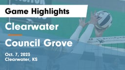 Clearwater  vs Council Grove  Game Highlights - Oct. 7, 2023
