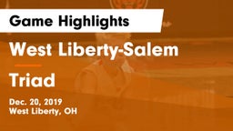 West Liberty-Salem  vs Triad  Game Highlights - Dec. 20, 2019