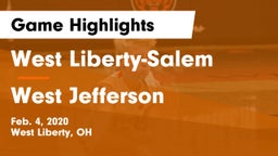 West Liberty-Salem  vs West Jefferson  Game Highlights - Feb. 4, 2020