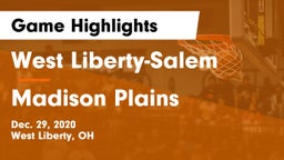 West Liberty-Salem  vs Madison Plains  Game Highlights - Dec. 29, 2020
