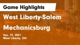 West Liberty-Salem  vs Mechanicsburg  Game Highlights - Jan. 19, 2021