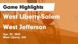 West Liberty-Salem  vs West Jefferson  Game Highlights - Jan. 25, 2022