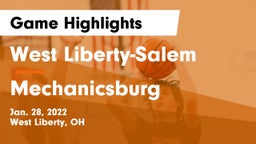 West Liberty-Salem  vs Mechanicsburg  Game Highlights - Jan. 28, 2022