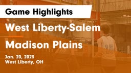 West Liberty-Salem  vs Madison Plains  Game Highlights - Jan. 20, 2023