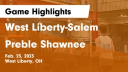 West Liberty-Salem  vs Preble Shawnee  Game Highlights - Feb. 23, 2023