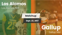 Matchup: Los Alamos High vs. Gallup  2017
