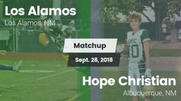Matchup: Los Alamos High vs. Hope Christian  2018