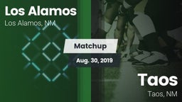 Matchup: Los Alamos High vs. Taos  2019