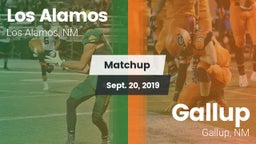 Matchup: Los Alamos High vs. Gallup  2019