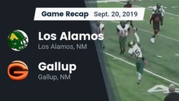 Recap: Los Alamos  vs. Gallup  2019