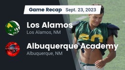 Recap: Los Alamos  vs. Albuquerque Academy  2023