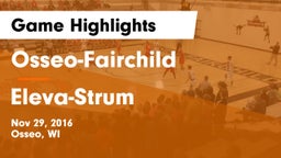 Osseo-Fairchild  vs Eleva-Strum  Game Highlights - Nov 29, 2016