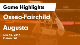 Osseo-Fairchild  vs Augusta  Game Highlights - Jan 10, 2017
