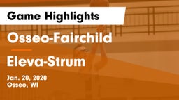 Osseo-Fairchild  vs Eleva-Strum  Game Highlights - Jan. 20, 2020