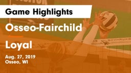 Osseo-Fairchild  vs Loyal  Game Highlights - Aug. 27, 2019