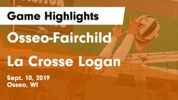 Osseo-Fairchild  vs La Crosse Logan Game Highlights - Sept. 10, 2019