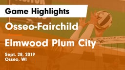 Osseo-Fairchild  vs Elmwood Plum City Game Highlights - Sept. 28, 2019