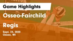 Osseo-Fairchild  vs Regis  Game Highlights - Sept. 24, 2020