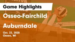 Osseo-Fairchild  vs Auburndale Game Highlights - Oct. 22, 2020