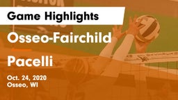 Osseo-Fairchild  vs Pacelli  Game Highlights - Oct. 24, 2020