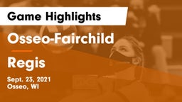 Osseo-Fairchild  vs Regis Game Highlights - Sept. 23, 2021
