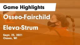 Osseo-Fairchild  vs Eleva-Strum Game Highlights - Sept. 25, 2021