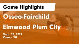 Osseo-Fairchild  vs Elmwood Plum City Game Highlights - Sept. 25, 2021