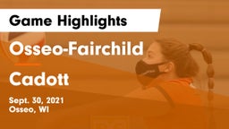 Osseo-Fairchild  vs Cadott  Game Highlights - Sept. 30, 2021