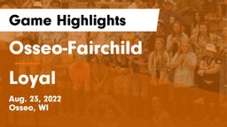 Osseo-Fairchild  vs Loyal  Game Highlights - Aug. 23, 2022