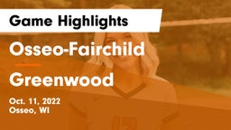 Osseo-Fairchild  vs Greenwood Game Highlights - Oct. 11, 2022