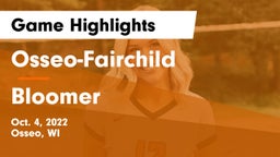 Osseo-Fairchild  vs Bloomer  Game Highlights - Oct. 4, 2022