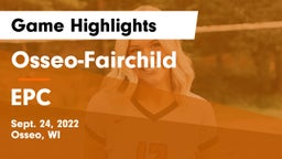 Osseo-Fairchild  vs EPC Game Highlights - Sept. 24, 2022