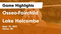 Osseo-Fairchild  vs Lake Holcombe Game Highlights - Sept. 24, 2022