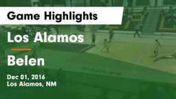 Los Alamos  vs Belen  Game Highlights - Dec 01, 2016