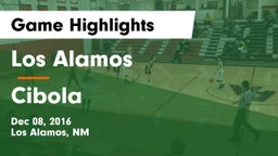 Los Alamos  vs Cibola  Game Highlights - Dec 08, 2016