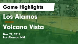 Los Alamos  vs Volcano Vista  Game Highlights - Nov 29, 2016