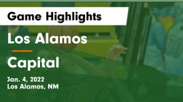 Los Alamos  vs Capital  Game Highlights - Jan. 4, 2022