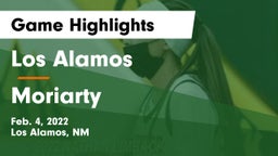 Los Alamos  vs Moriarty  Game Highlights - Feb. 4, 2022