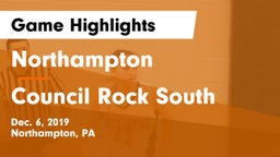 Northampton  vs Council Rock South  Game Highlights - Dec. 6, 2019