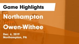 Northampton  vs Owen-Withee  Game Highlights - Dec. 6, 2019