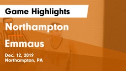 Northampton  vs Emmaus  Game Highlights - Dec. 12, 2019