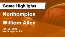Northampton  vs William Allen  Game Highlights - Jan. 22, 2023