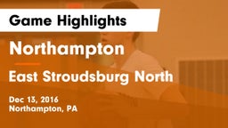 Northampton  vs East Stroudsburg North  Game Highlights - Dec 13, 2016
